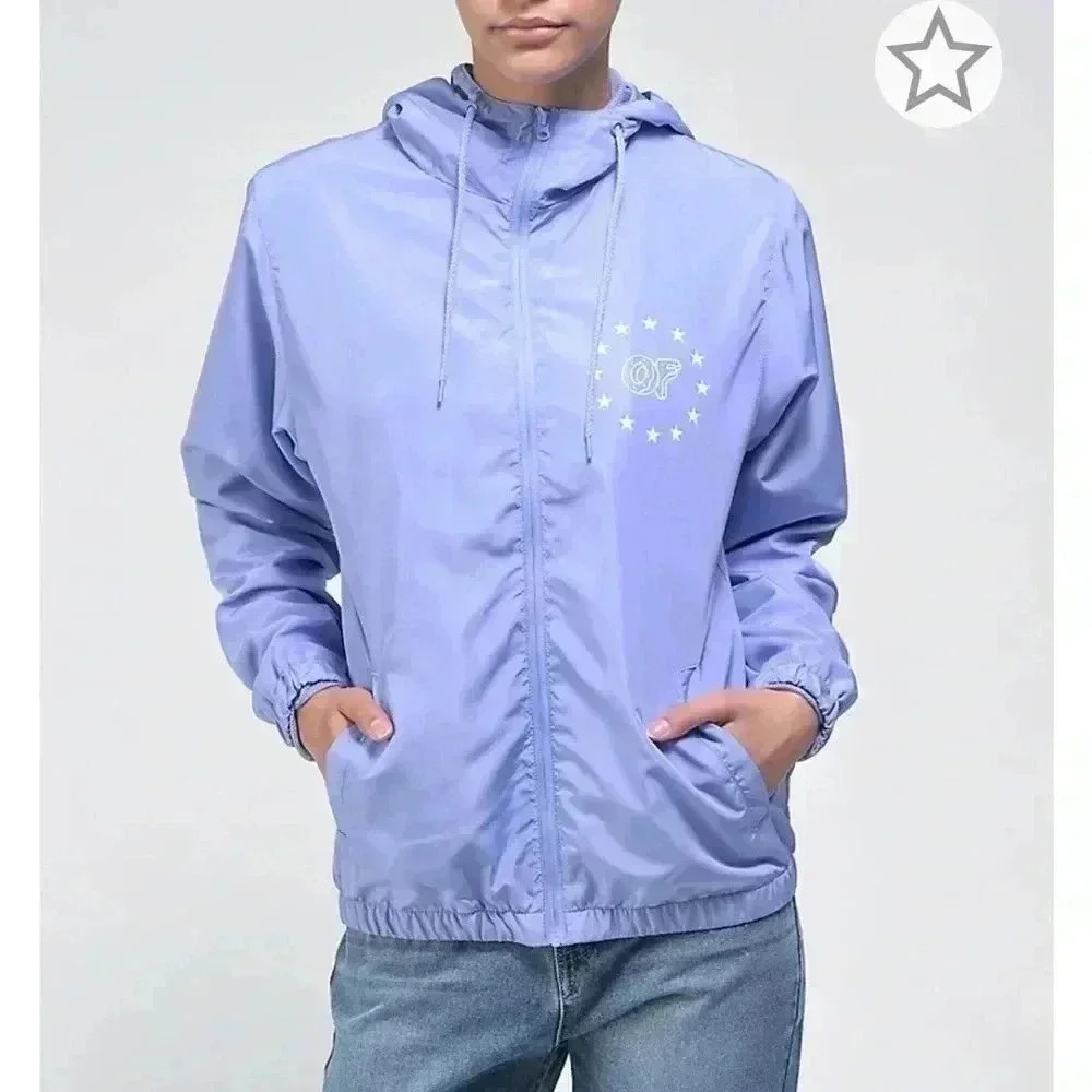 Odd Future Pastel Purple Hooded Windbreaker Jacket